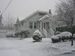 Our home in the snow