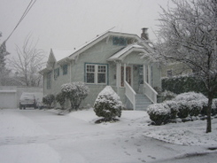 Our home in the snow